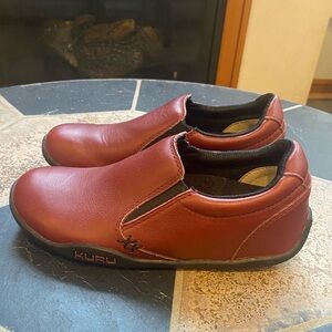 KURU Women's Burgundy Slip-On Loafers